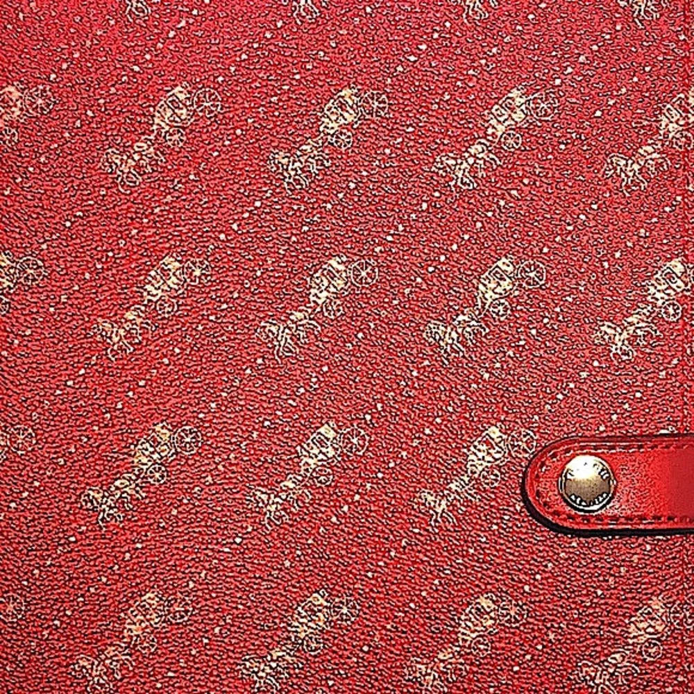 COACH -NOTEBOOK W/DIAGONAL HORSE & CARRIAGE PRINT - Picture 3 of 12